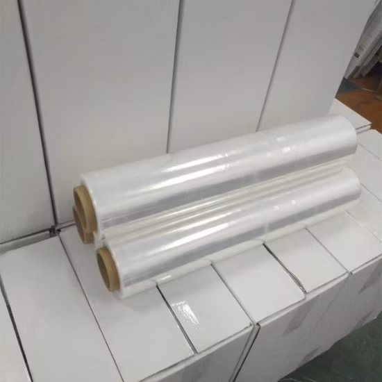 Film étirable manuel de calibre 18 pouces x 80/film étirable à la Machine/film plastique/film d'emballage de palette